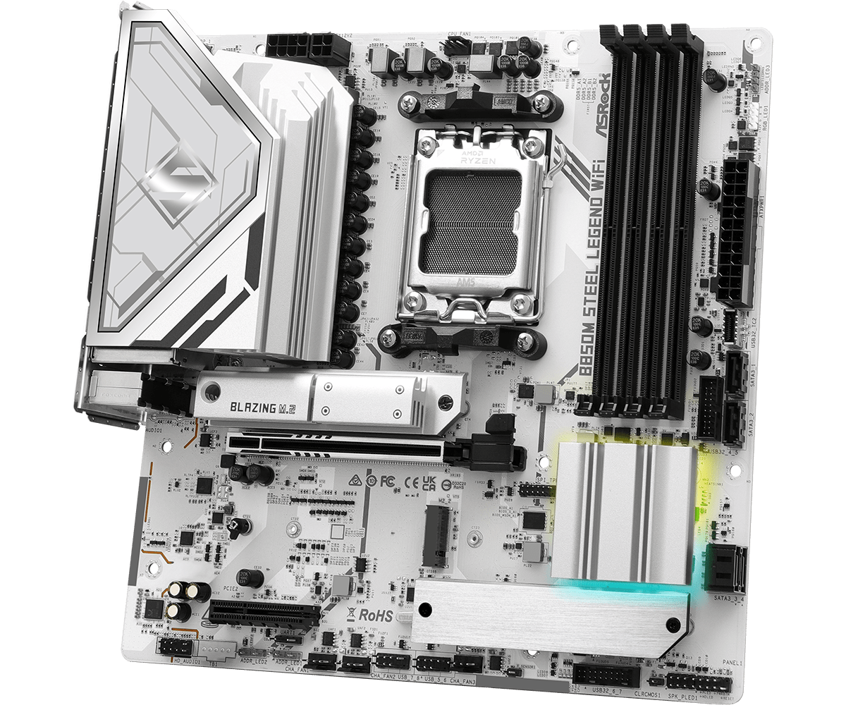    ASRock B850M 스틸 레전드 와이파이 메 - Am5 Micro Atx Pcie 5.0 Motherboard 리뷰 및 가격
