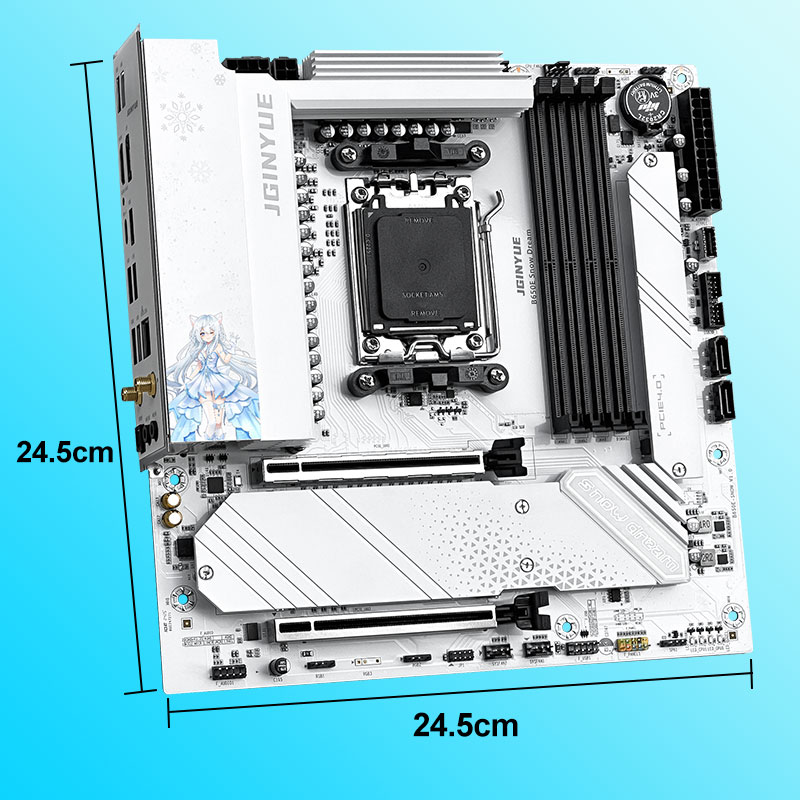 JGINYUE B650E 스노우 드림 AM5 MATX  - Am5 Micro Atx Pcie 5.0 Motherboard 리뷰 및 가격