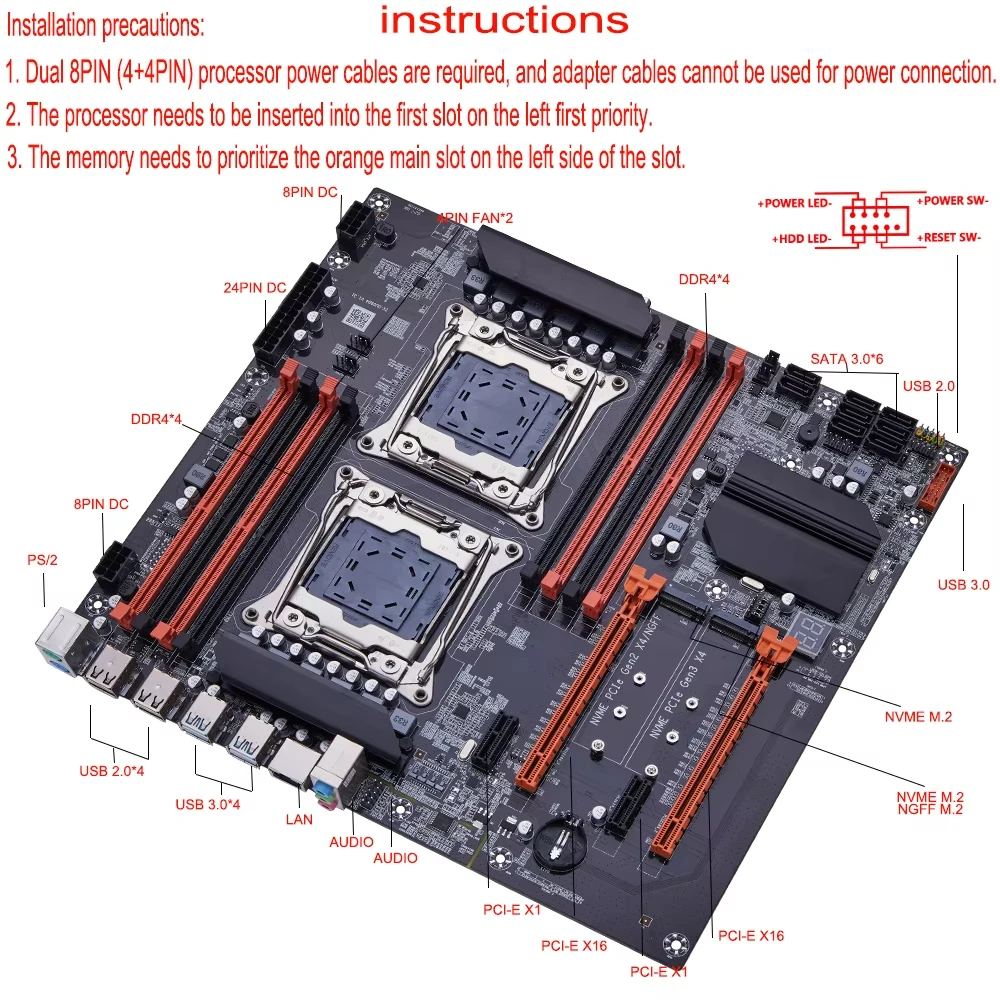 X99 듀얼 CPU SOYO 게이밍 마더보드 키트 인텔 - Dual Lga2011-3 Server Motherboard Combo 리뷰 및 가격